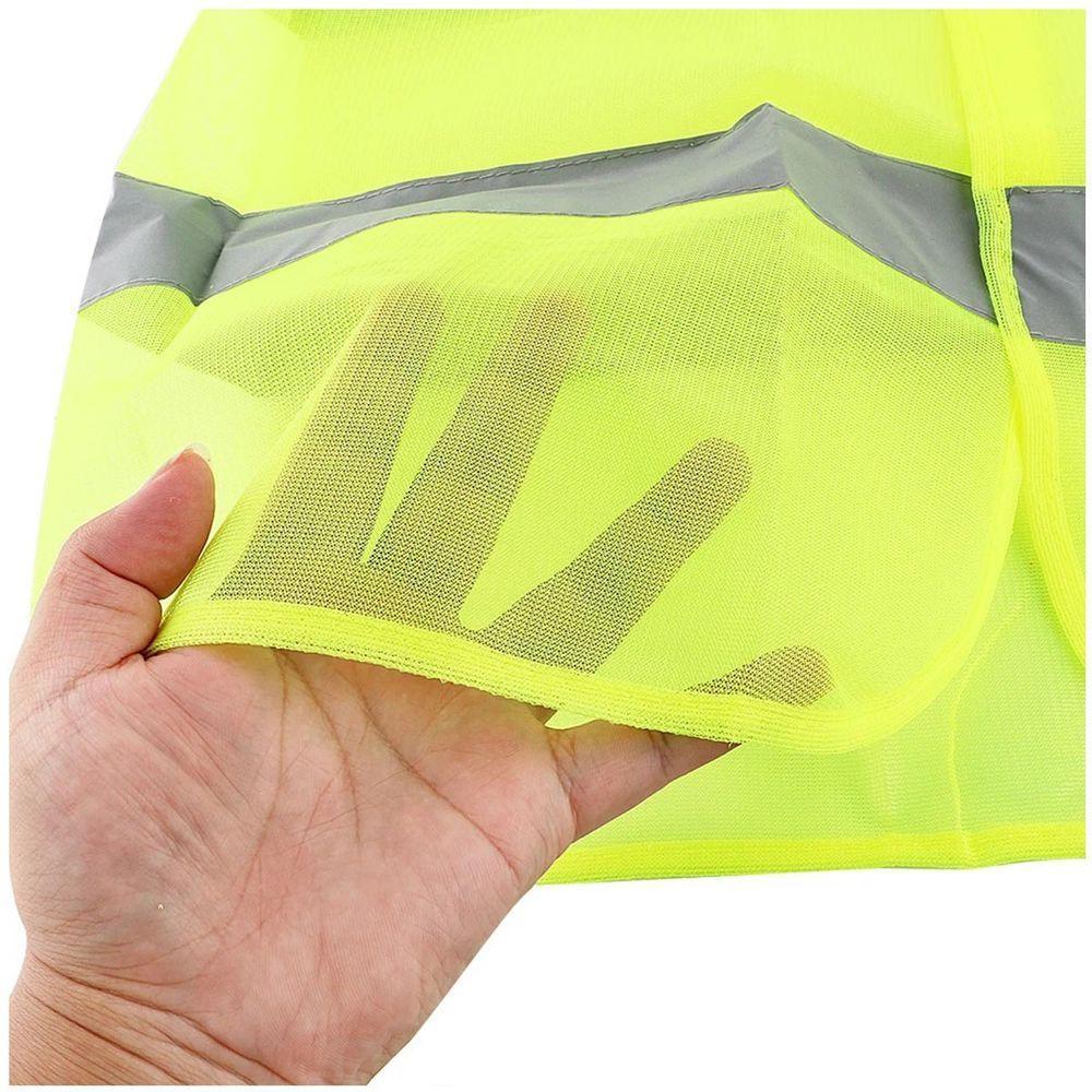 Colete Sinalizador Faixa Refletiva Epi Proteçao Segurança Do Trabalho Construçao Civil Estrada Rodovia Avenida Obra - 3