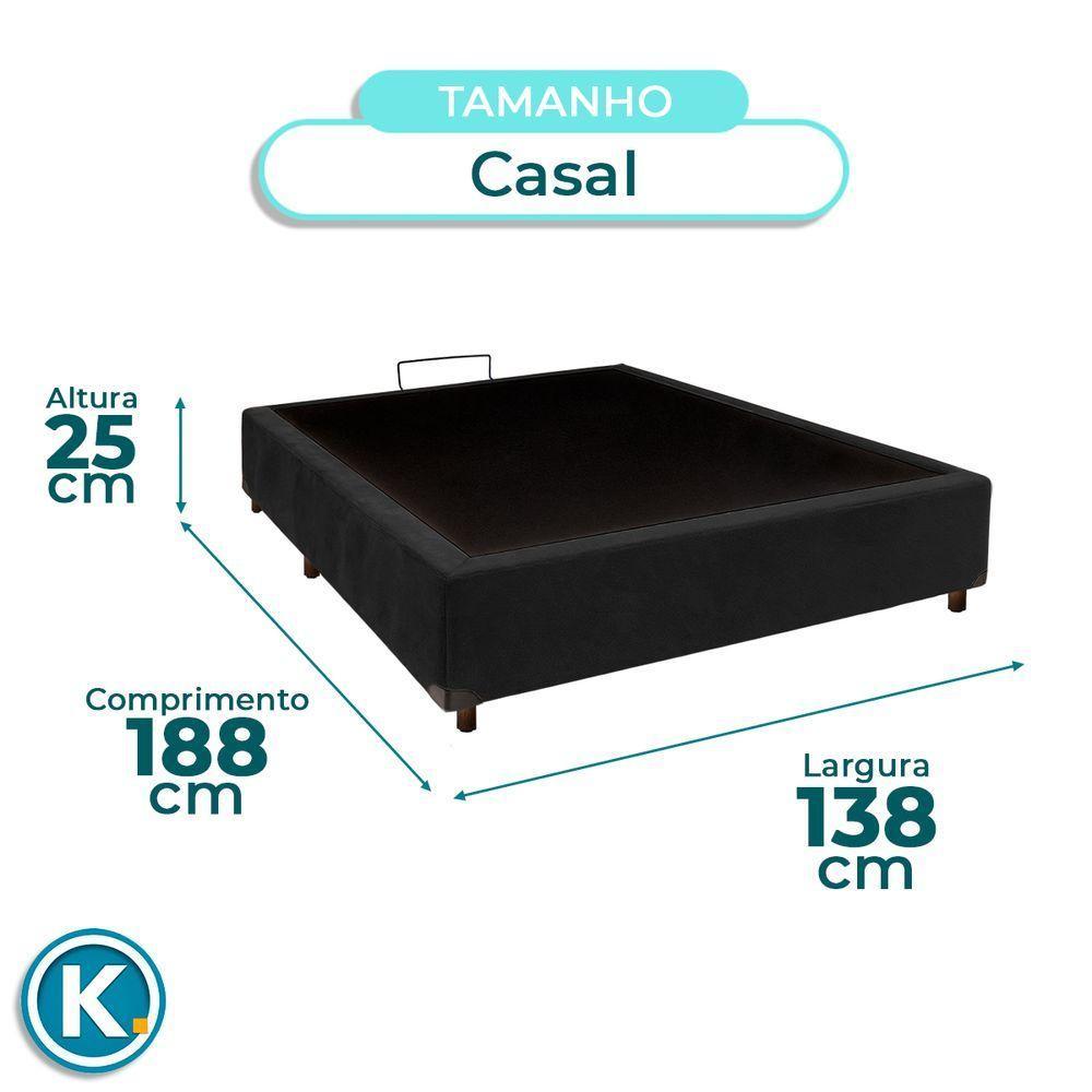 Cama Box Casal Preto Nature 138x188 - 4