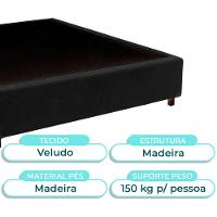 Cama Box Casal Preto Nature 138x188 - 2