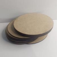 100 Bolacha Aplique Mdf Cru 5cm Base-suporte - 2