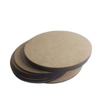 100 Bolacha Aplique Mdf Cru 5cm Base-suporte - 8
