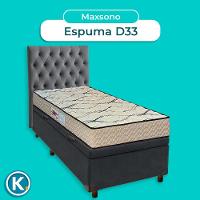 Cama + Bau Blindado E Colchão D33 Solteiro - Maxsono Paropas + Cabeceira - 4