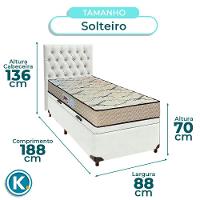 Cama + Bau Blindado E Colchão D33 Solteiro - Maxsono Paropas + Cabeceira - 3
