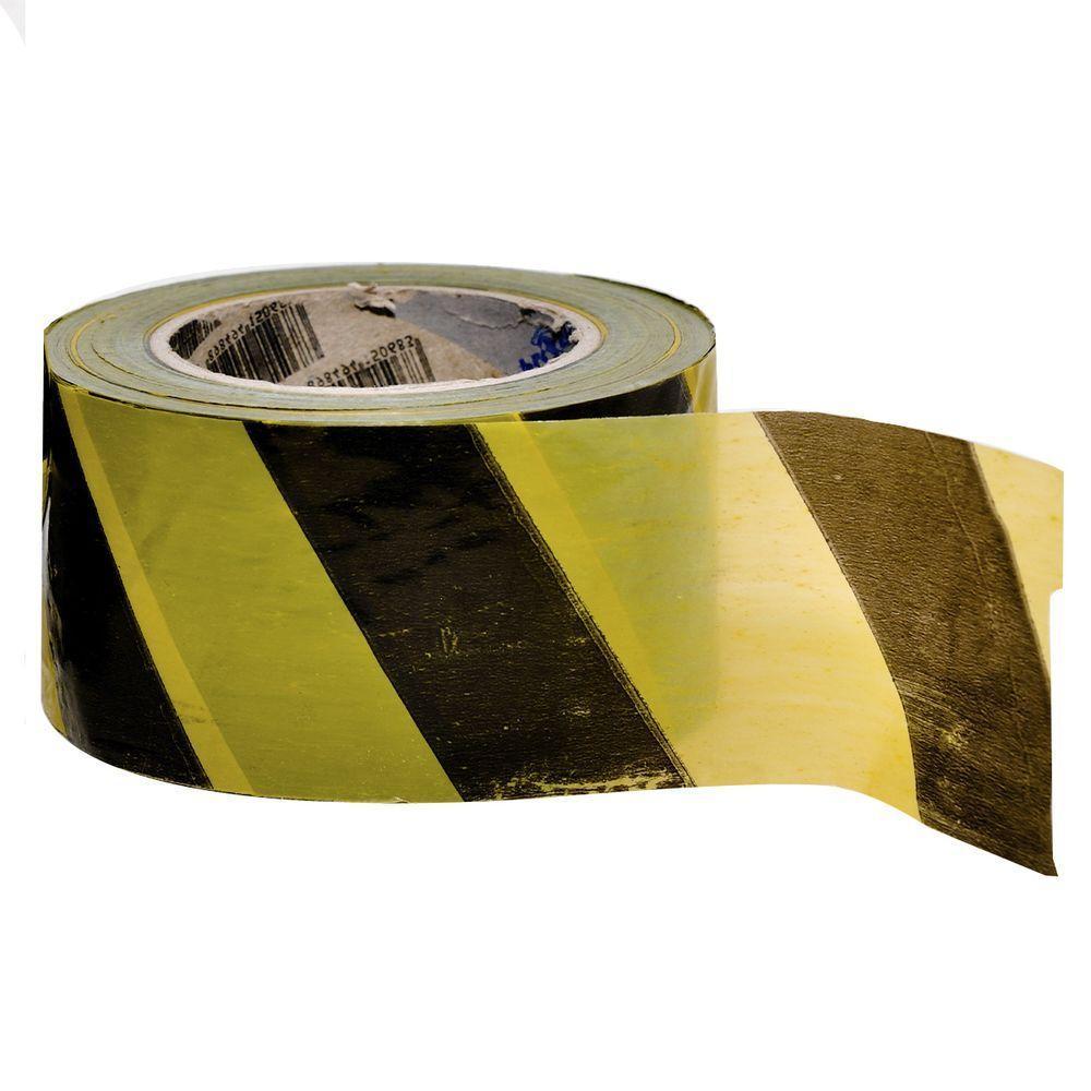 Fita Sinalizaçao Zebrada 200 Metros Segurança Isolamento Demarcaçao Area Isolada Proteçao Isolamento - 1