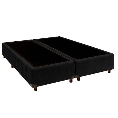Cama Box King Preto Nature 193x203