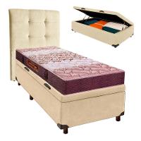 Kit Cama Box Bau + Cabeceira + Colchão Solteiro D26 - Ortophedic - Sankonfort - 1