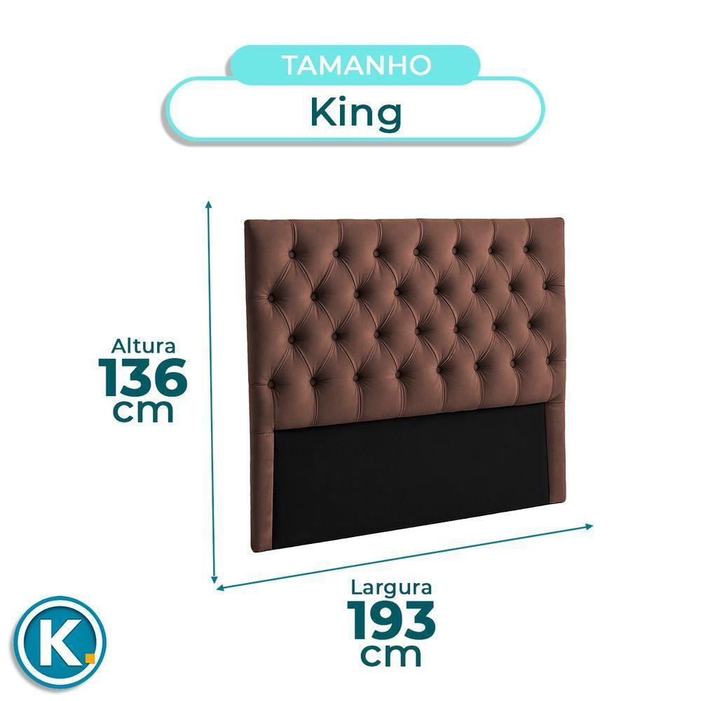 Cabeceira Estofada King Luna Nature Veludo Cafe 193x136 - 4