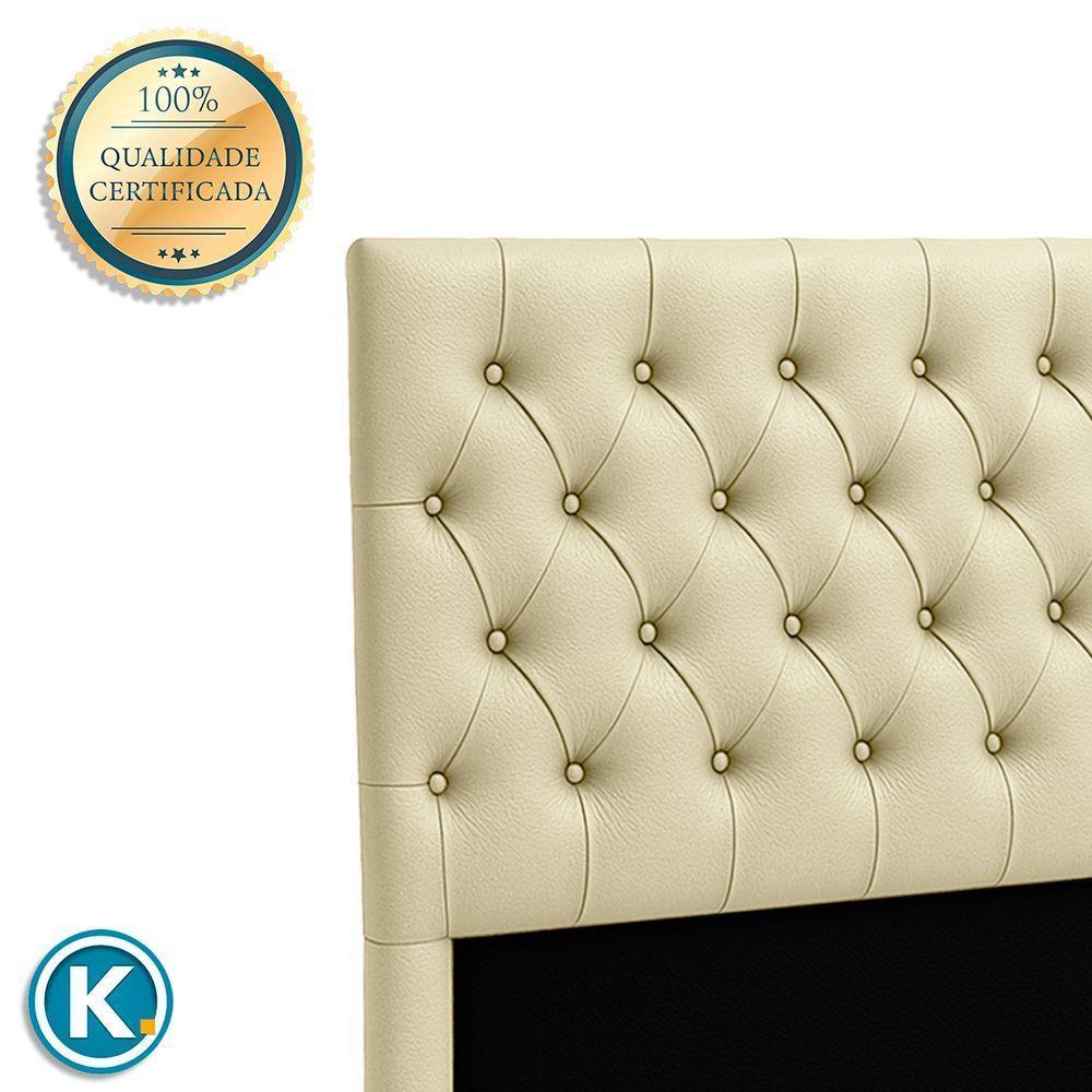 Cabeceira Estofada Casal Luna Nature Material Sintético Begetiza 138x136 - 3