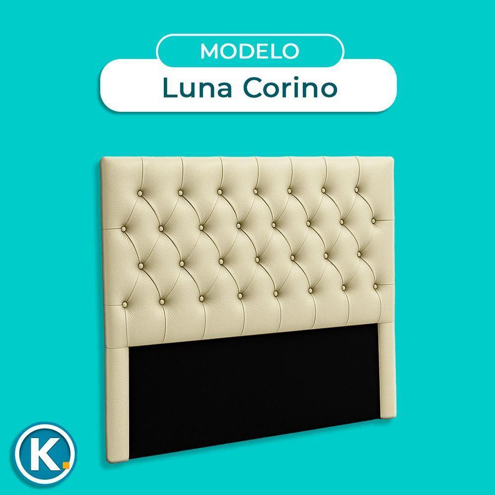 Cabeceira Estofada Casal Luna Nature Material Sintético Begetiza 138x136 - 5