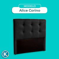 Cabeceira Estofada King Alice Nature Material Sintético Preto 193x136 - 5