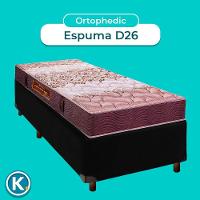 Conjunto Cama Box Preto Solteiro + Colchão D26 Ortophedic Sankonfort - 3