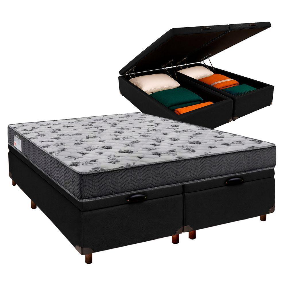 Colchão Casal D33 + Bau Blindado - Iso100 Ortobom - 1