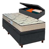 Cama + Bau Blindado E Colchão D33 Solteiro - Maxsono Paropas - 1