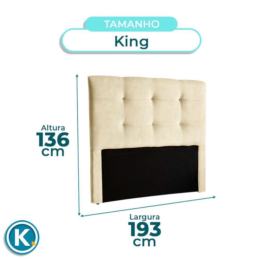 Cabeceira Estofada King Alice Nature Veludo Perola 193x136 - 4