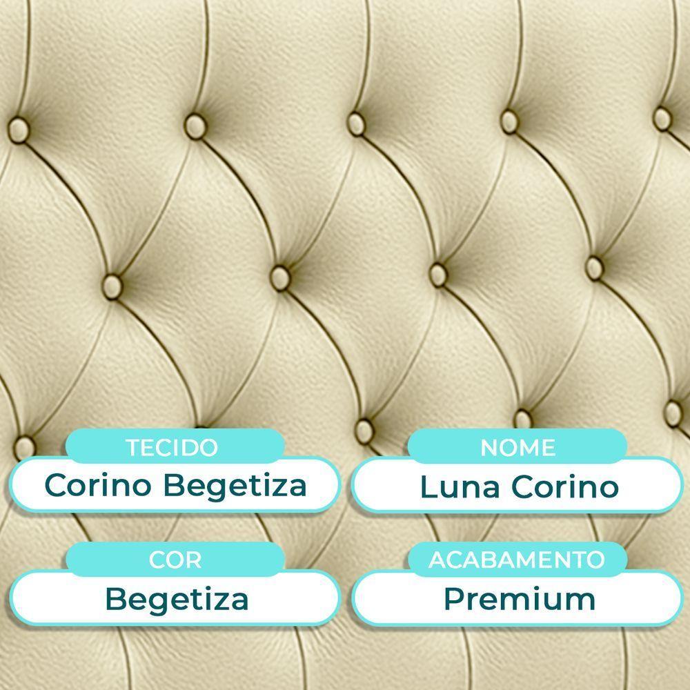 Cabeceira Estofada King Luna Nature Material Sintético Begetiza 193x136 - 5