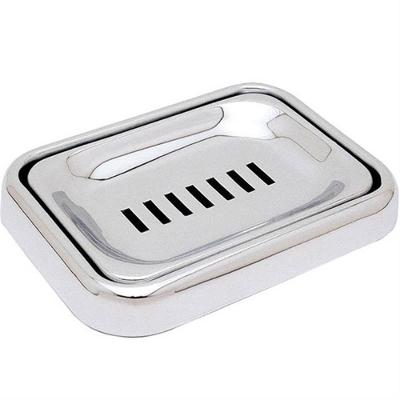 Saboneteira Reatangular De Balcão Em Latão - 3021 - Jackwal Saboneteira Retangular Balcao Latao Cr.