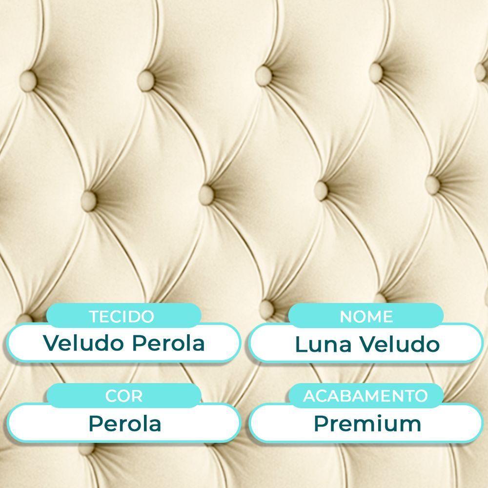 Cabeceira Estofada King Luna Nature Veludo Perola 193x136 - 2