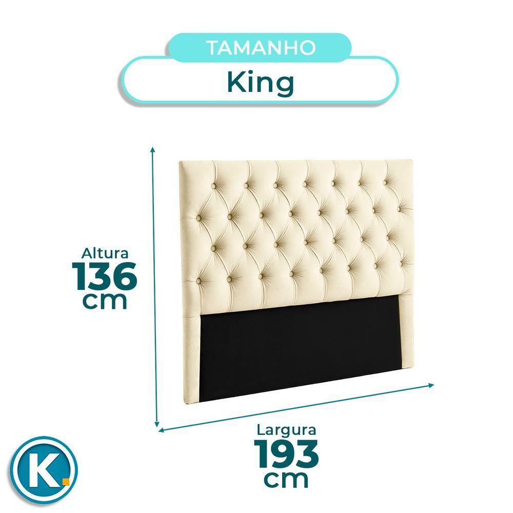 Cabeceira Estofada King Luna Nature Veludo Perola 193x136 - 4