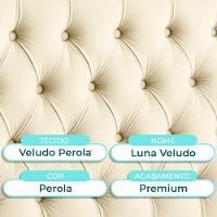 Cabeceira Estofada King Luna Nature Veludo Perola 193x136 - 2