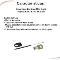 Amortecedor Mola Gás Capô Scania R113 68,5 Cm [f103] - 3
