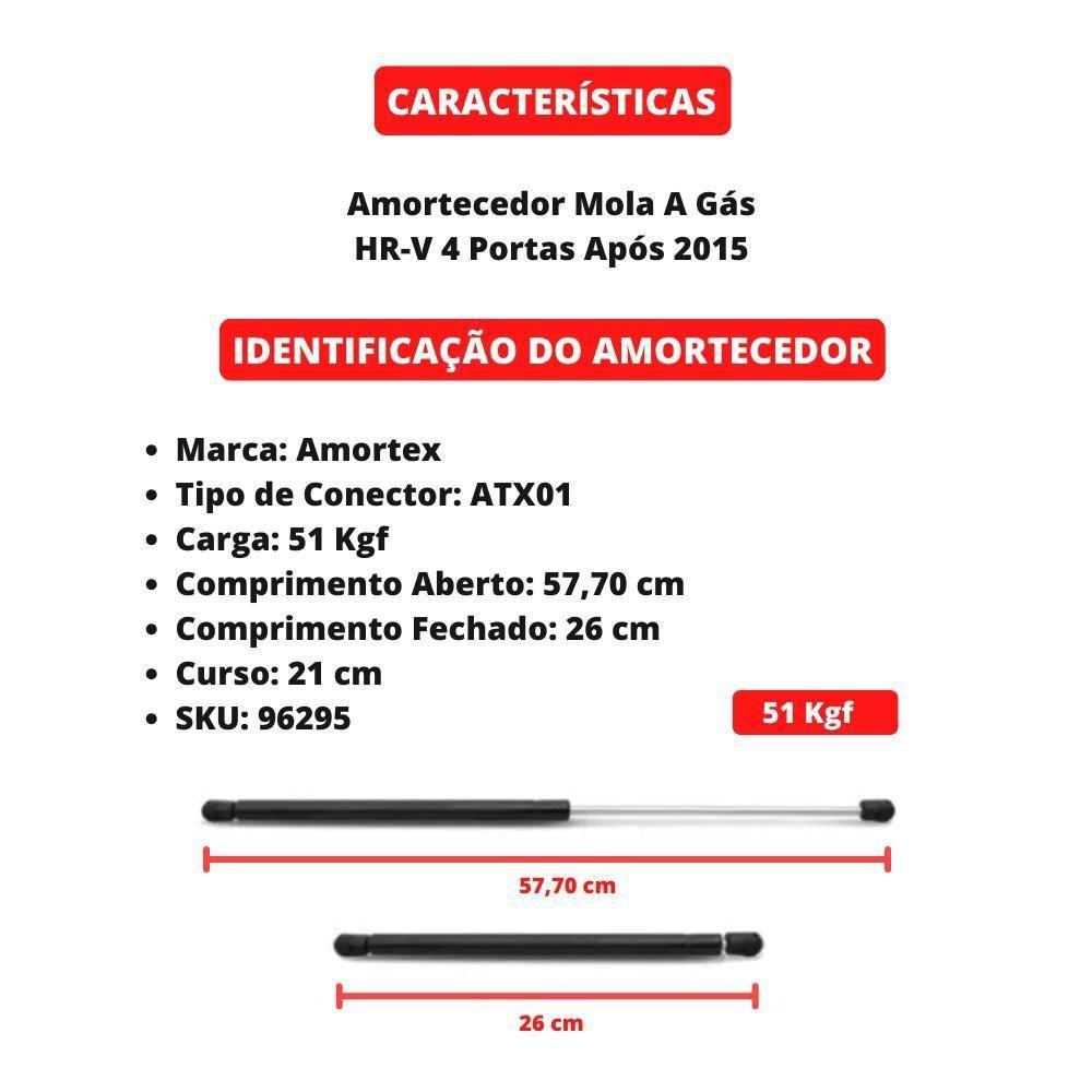 Amortecedor Tampa Traseira Porta Malas Mola Gás Hrv Após 15 [f103] - 4