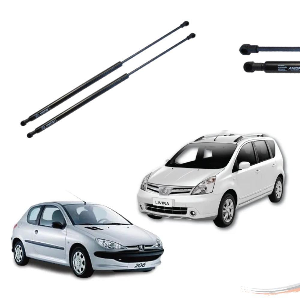 Par Amortecedores Tampa Porta-malas Livina Peugeot 206 - 1