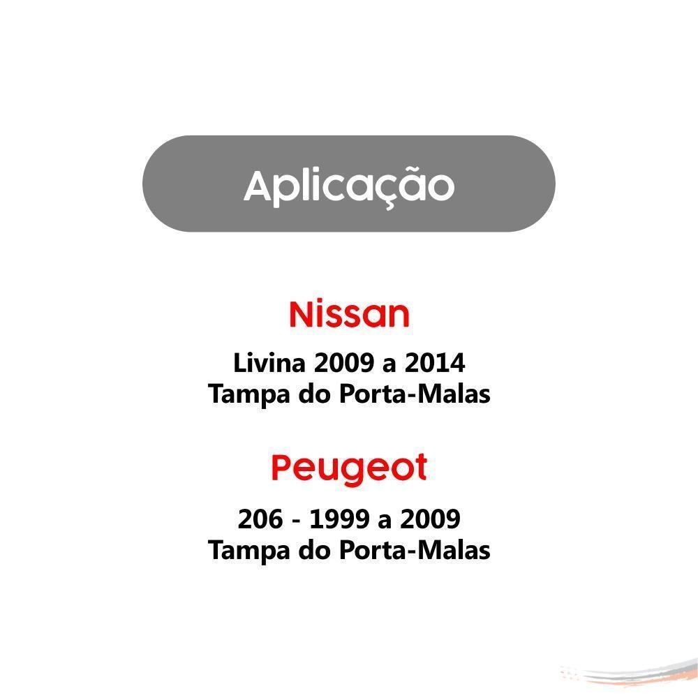 Par Amortecedores Tampa Porta-malas Livina Peugeot 206 - 3