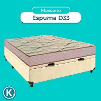 Conjunto Cama Box Bau Bege Casal + Colchão D33 Maxsono Paropas - 5