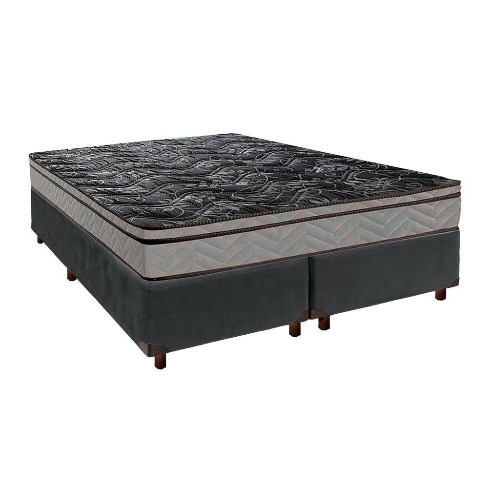 Conjunto Cama Box Blindado Casal + Colchão D28 Conforto Paropas - 1