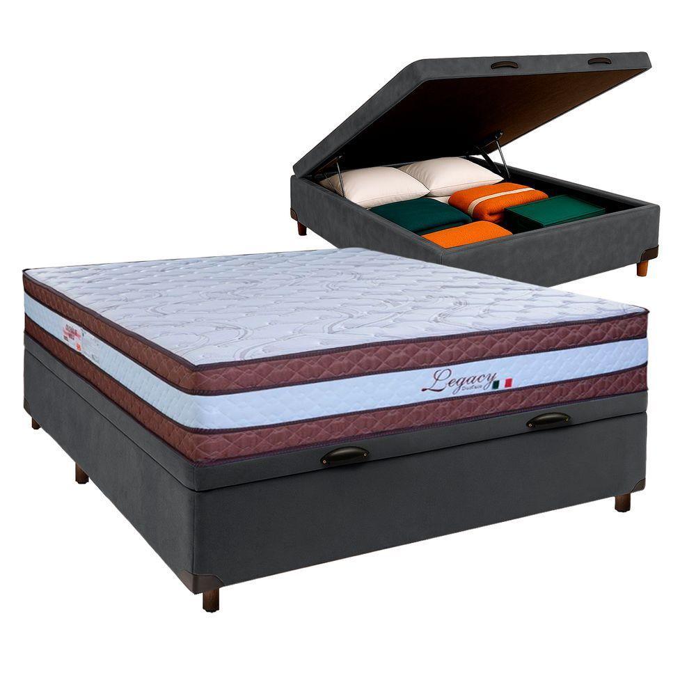 Colchão Casal Molas Ensacadas + Bau Blindado - Legaccy Paropas - 1