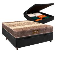 Cama Box Bau Blindado Casal + Colchão D26 Ortophedic Sankonfort - 1
