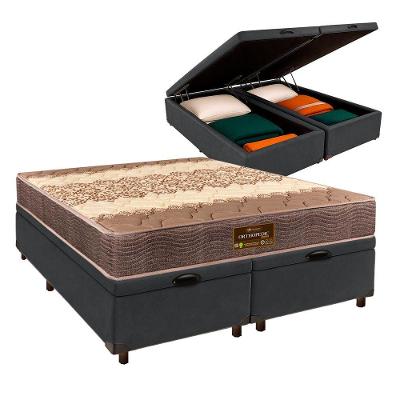 Cama Box Bau + Colchão Queen D26 Ortophedic Sankonfort