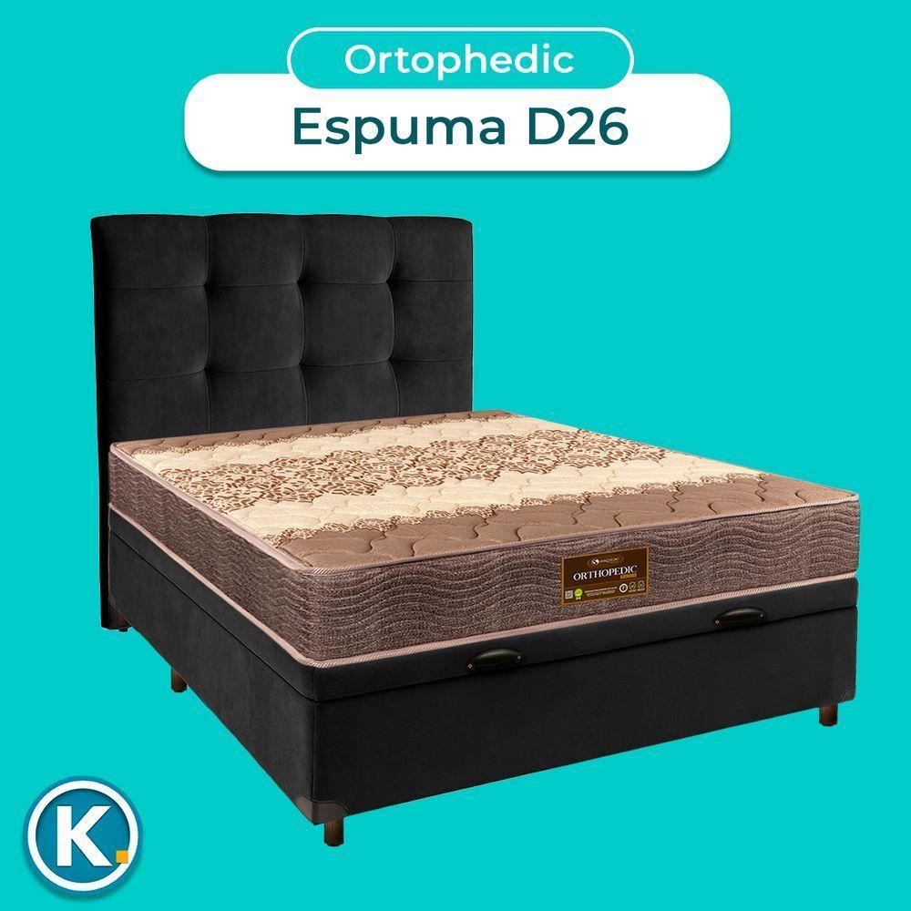 Kit Cama Box Bau + Cabeceira + Colchão Casal D26 - Ortophedic - Sankonfort - 4