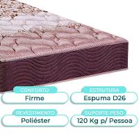 Cama Box Preto Solteiro + Colchão D26 Ortophedic Sankonfort - 2