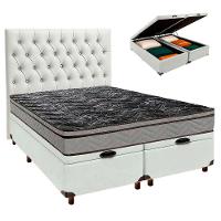 Kit Cama Box Bau + Cabeceira + Colchão Casal D28 - Conforto - Paropas - 1