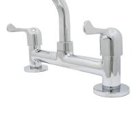 Torneira Pia Cozinha Misturador Mesa + Valvula Americana + 2 Engates Malha De Aço 40cm Cromado - 8