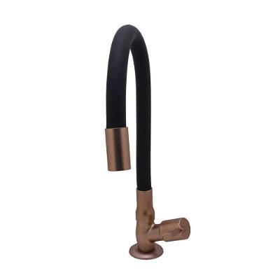 Torneira Pia Cozinha Bancada Color Preto Cobre Alavanca 1/4v