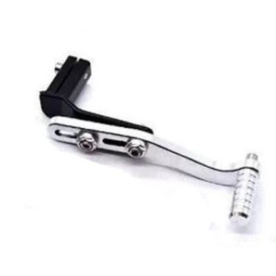 Pedal Cambio Passador Moto Trocador Marcha Esportivo Prata