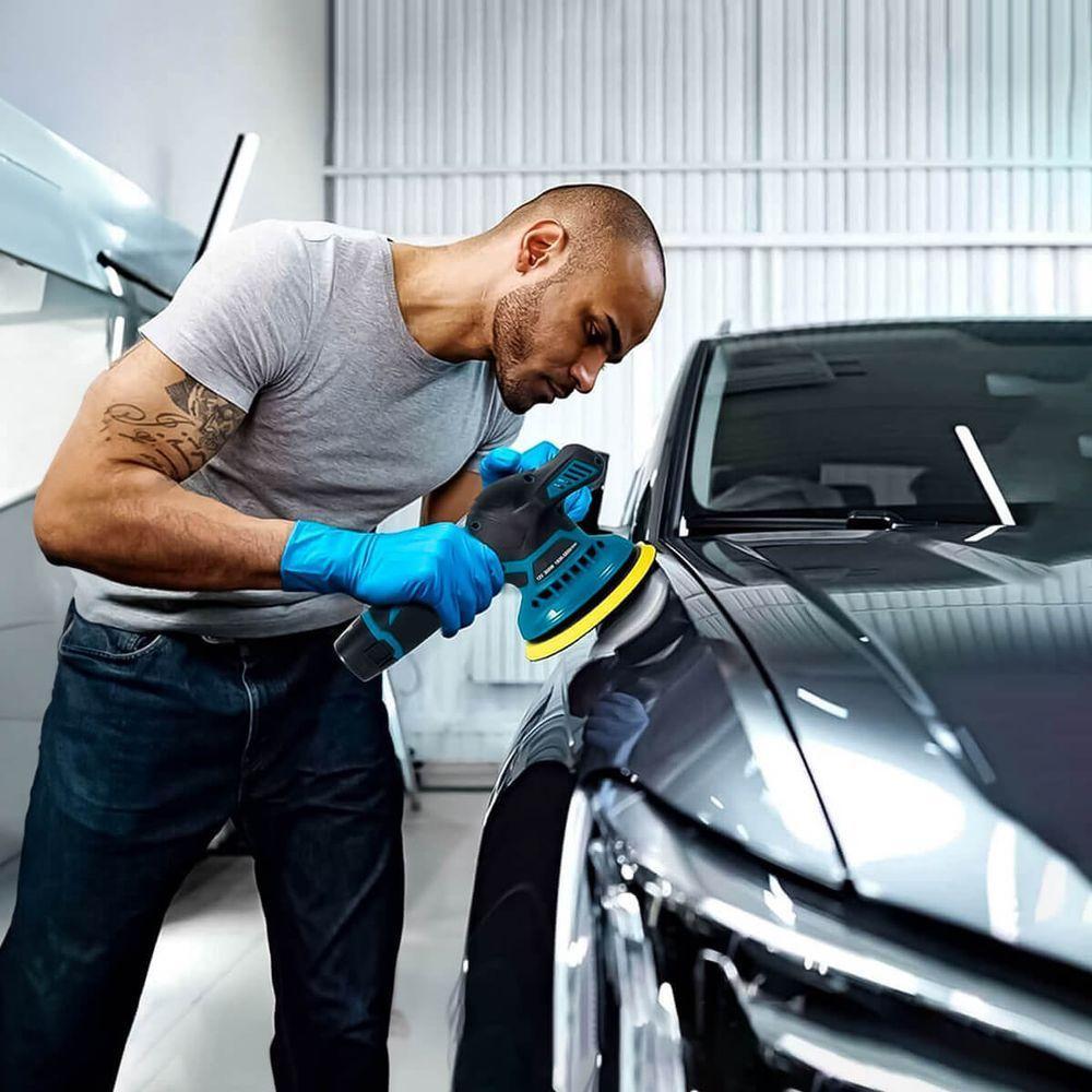 Lixadeira Politriz Automotiva Com Acessorios 24v Recarregavel Maquina De Polir Carros Profissional - 3
