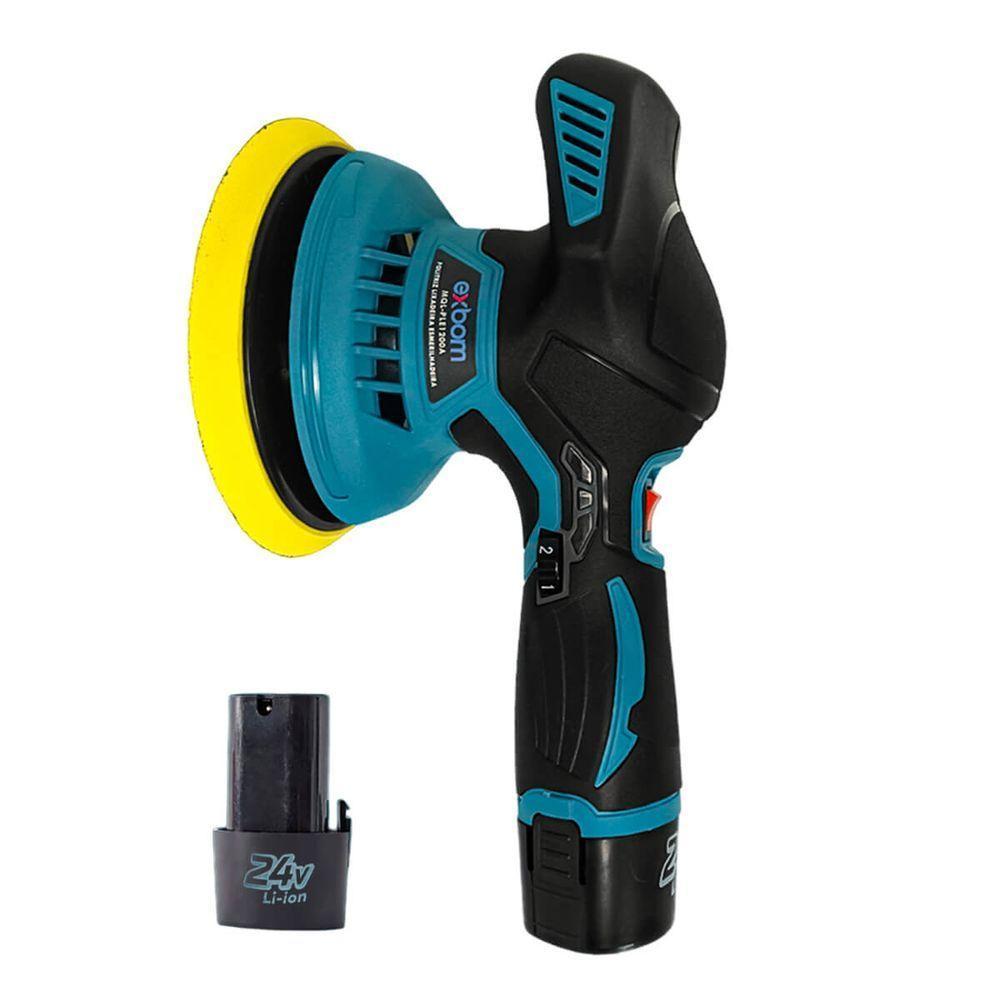 Lixadeira Politriz Automotiva Com Acessorios 24v Recarregavel Maquina De Polir Carros Profissional - 8