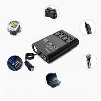 Inversor Conversor Tensao Duplo Carro 150w 4 Usb 12v 24v 220v Led Inteligente Carregador Veicular Tomada - 2