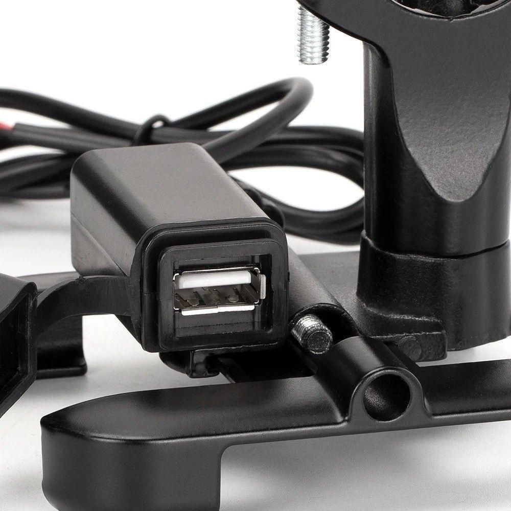 Suporte Celular Para Moto-bike Alumínio C-carregador Fix Para Guidão - 4