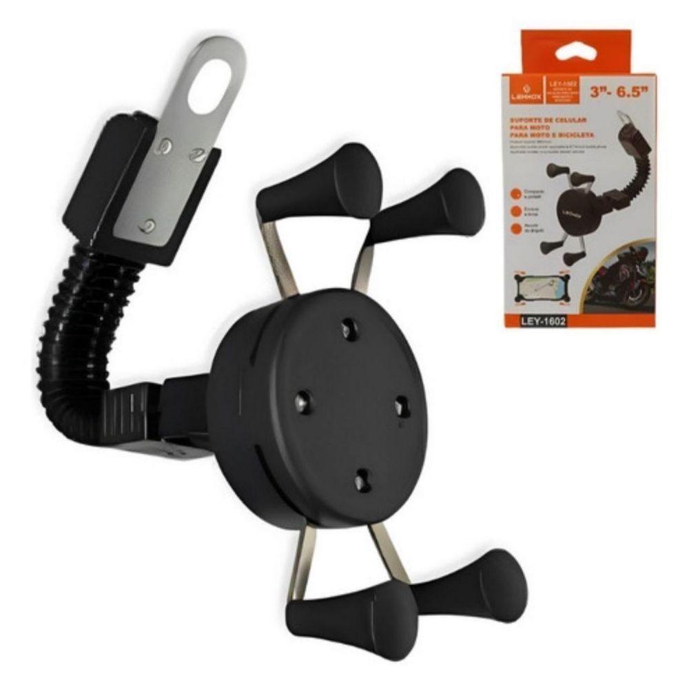 Suporte Celular Moto Sem Carregador Universal Garra X - 6