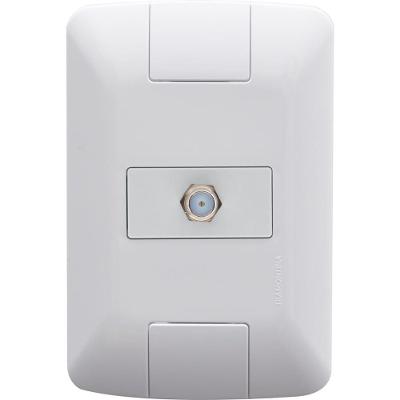 Conjunto 4x2 Com 1 Tomada Tv-sat Aria Branco - 57241017 - Tramontina
