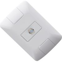 Conjunto 4x2 Com 1 Tomada Tv-sat Aria Branco - 57241017 - Tramontina - 2