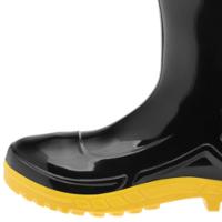 Bota Pvc Cano Médio Preta E Amarela Nº44 - 110vflexf-pra - Marluvas - 3