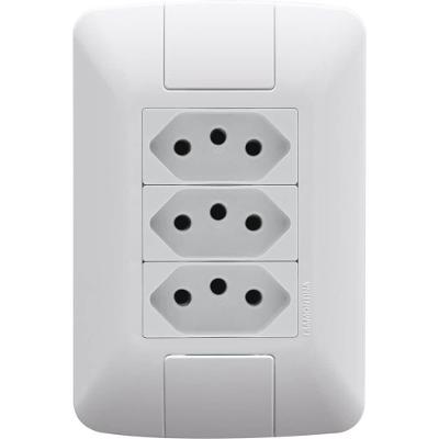 Conjunto Com 3 Tomada 2p+t 20 Amperes - 250 Volts Aria - 57241079 - Tramontina
