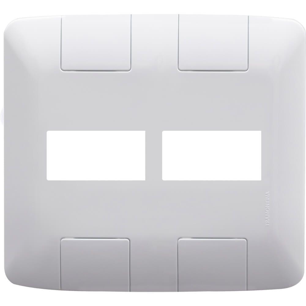 Placa 4x4 Aria Branca 2 Postos - 57203023 - Tramontina - 1