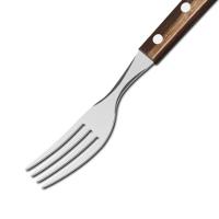 Garfo De Mesa Em Inox Polywood Castanho - 21102490 - Tramontina - 2