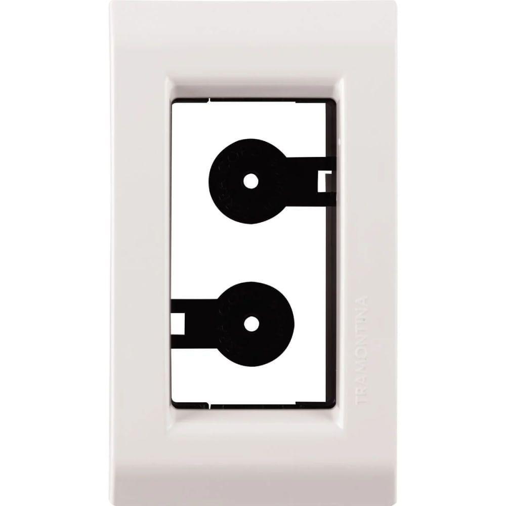 Placa Para Móvel 1 Posto Liz Branca - 57106032 - Tramontina Placa Para Movel 1 Posto Liz Branca Tramontina - 1